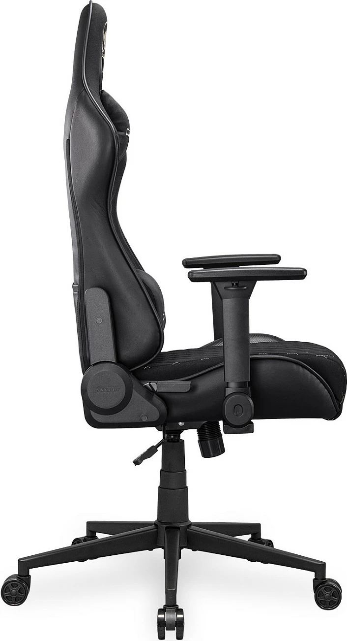 Karrige gaming Cougar Armor One V2 Gold F, PVC/Stof, e zezë