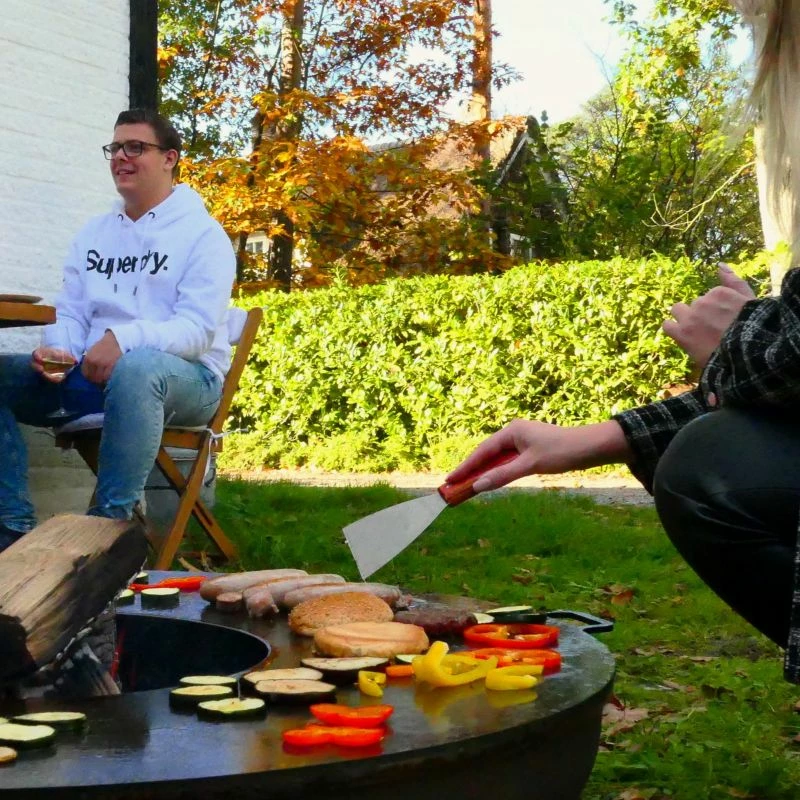 Spatulë për grill Bonfeu, gri