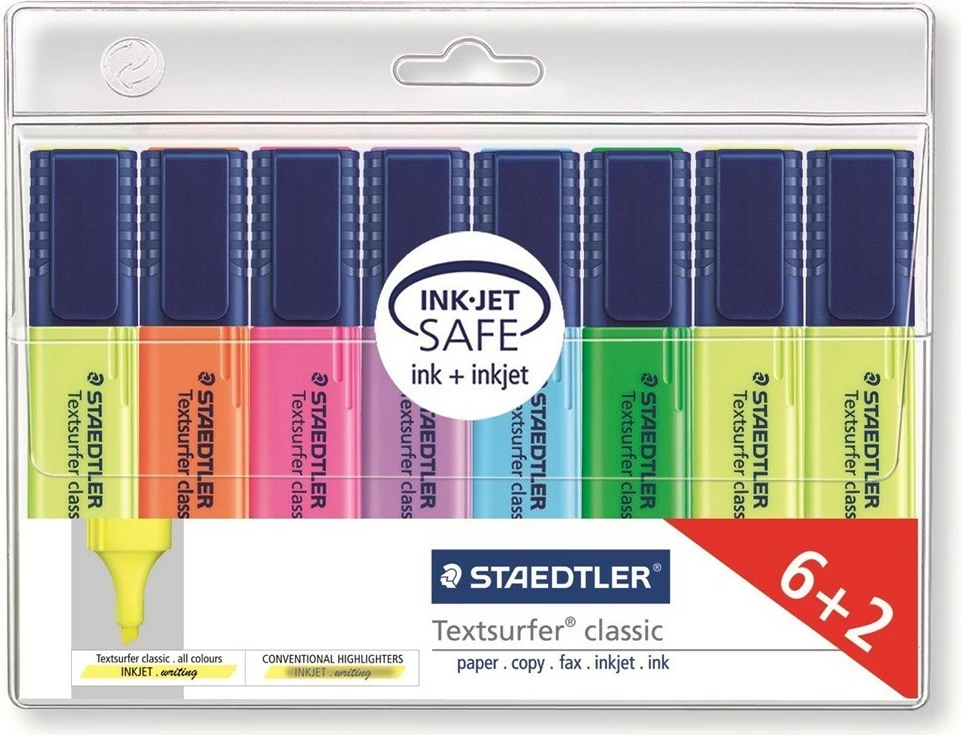 Set markerash STAEDTLER Textsurfer classic 8 copë, multikolor