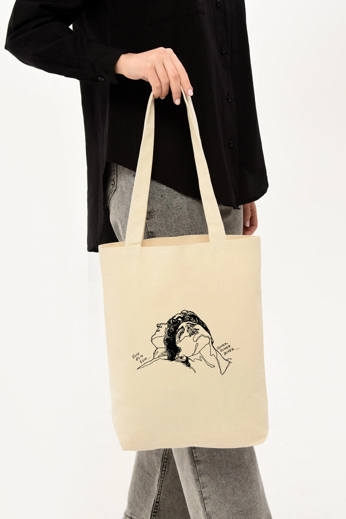 Çantë tote Zoozie Bags, krem, 35x40x8cm