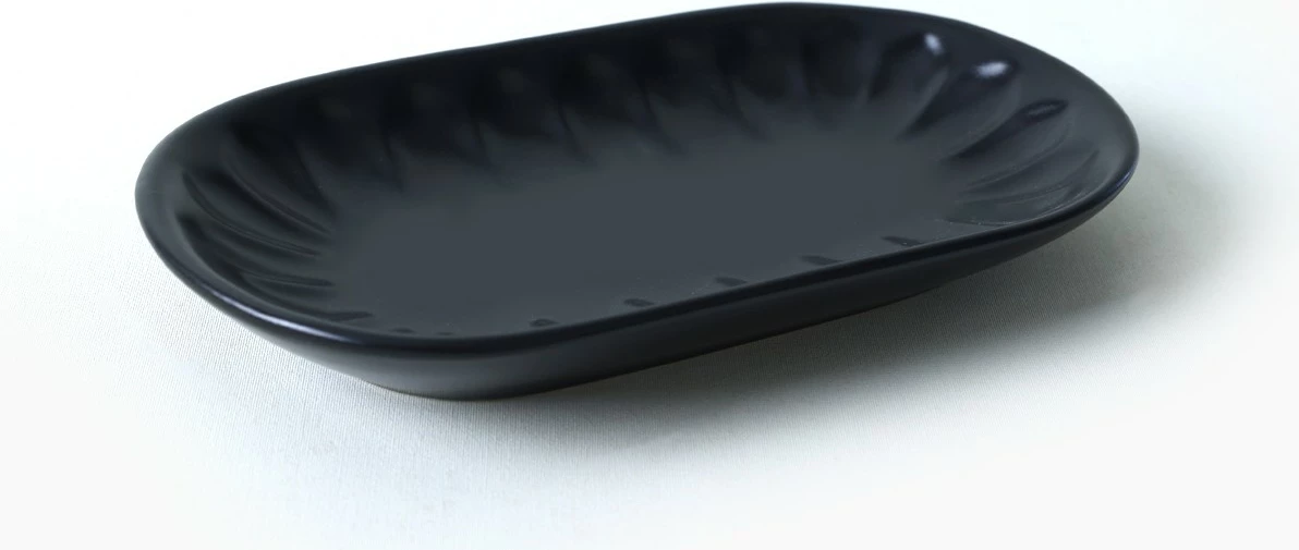Set pjatash servirëse (2 copë), Hermia Concept, X00017597, ngjyrë e zezë mat
