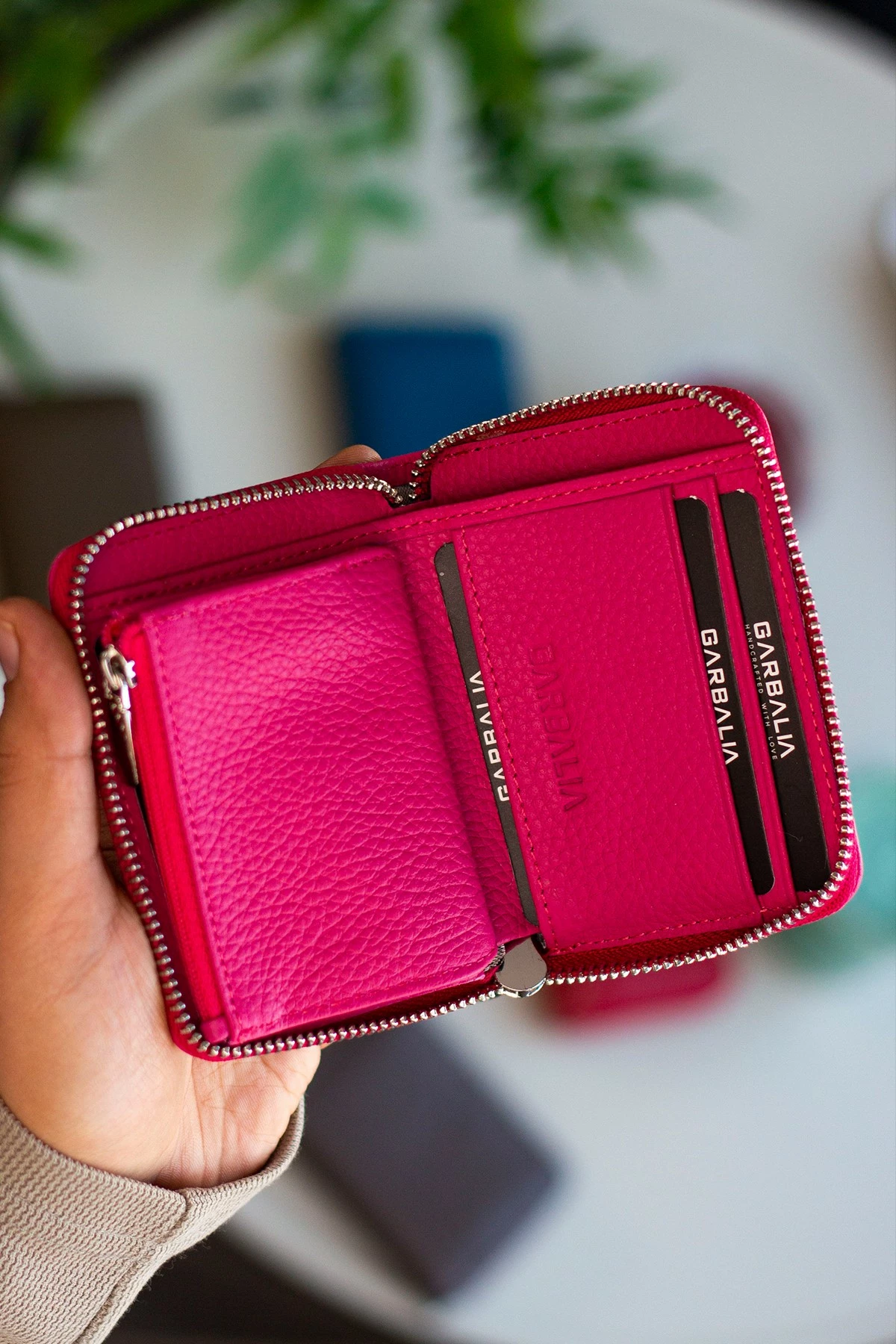 Portofol unisex Zoozie Bags, ngjyrë fuchsia, Sydney