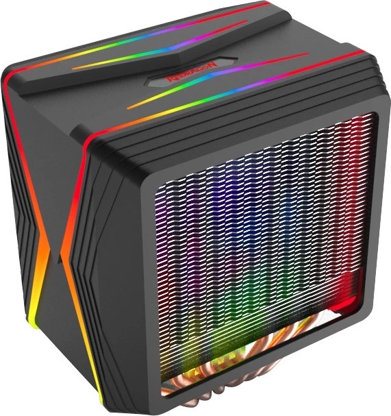 Ftohës CPU Redragon Hodur CC-2188, dual-tower, 1x120mm PWM, ARGB 5V 3-pin, 6 heatpipe, 200W TDP, 168mm, i zi