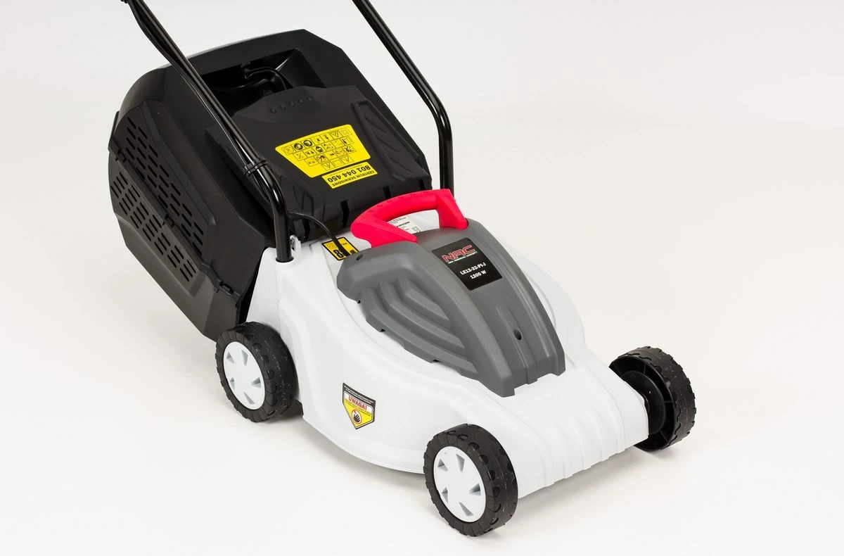 Kositëse bari elektrike NAC LE12-32-PI-J 1200W, 32 cm, kolektor 35 L, bardhë/zezë