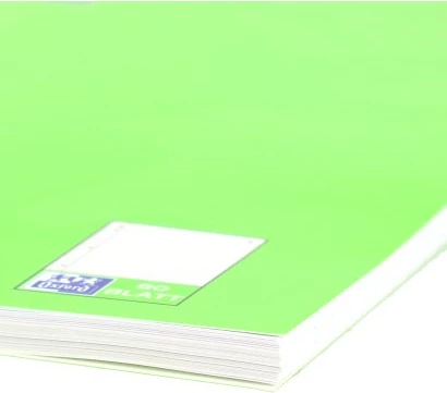 Fletore OXFORD 100050357, A4, 80 fletë, 90g, e gjelbër