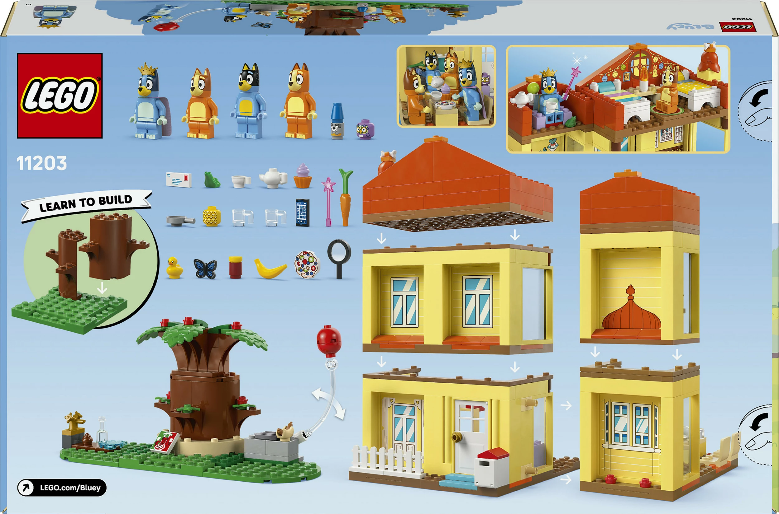 Set ndërtimi LEGO Bluey 11203 Bluey’s Family House, 382 copë, 4+, multikolor