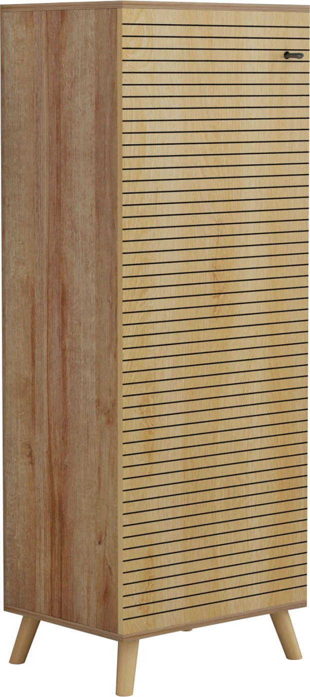 Dollap këpucësh ALVARO FH8954.16 melaminë, ngjyrë druri natyral, 50Χ38Χ135Hcm