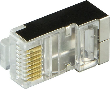 Konektor RJ45 LogiLink Cat.6 STP, 100 copë, portokalli