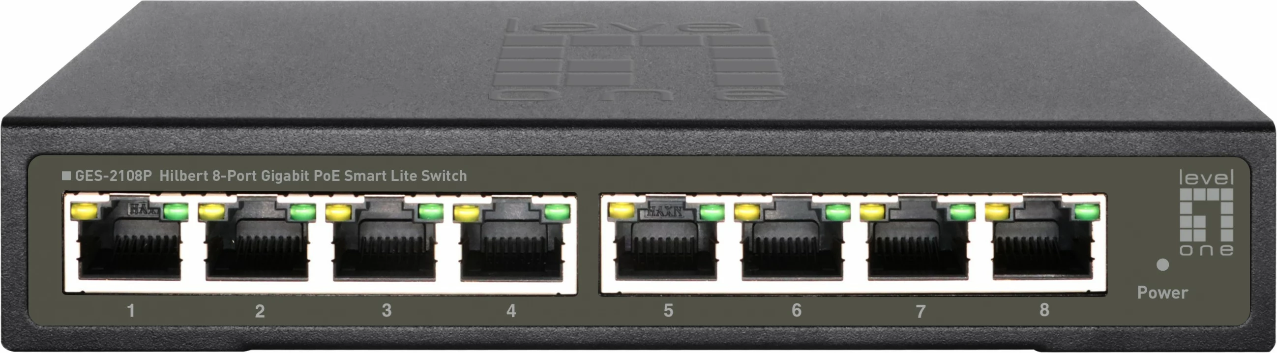 Switch LevelOne Hilbert 8-Port Gigabit PoE, 112.8W, Managed