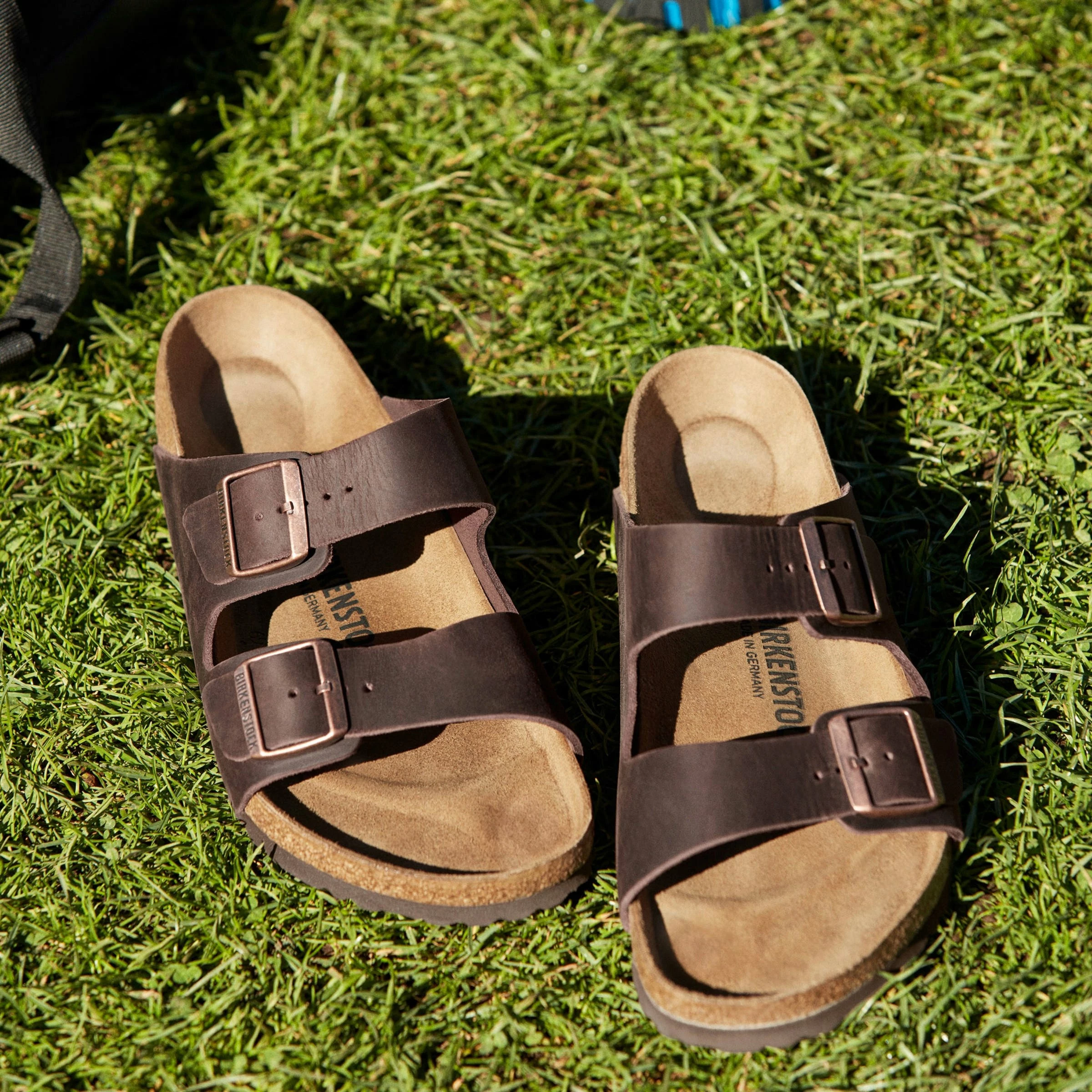 Sandale Birkenstock Arizona 52531, nr. 47, lëkurë nubuk e vajosur, shollë EVA, kafe