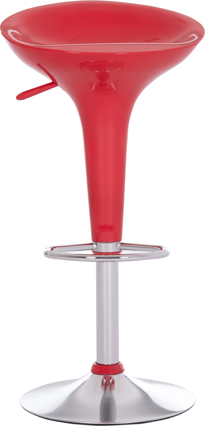 Karrige për bar rrotulluese Daisy, ABS e kuqe me ngritje, set prej 2 copësh, FH200.24, 44x38x85cm