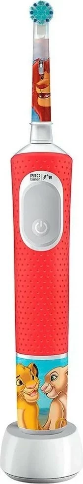 Furçë dhëmbësh elektrike Oral-B Vitality Pro Kids 3+ Lion King, e kuqe