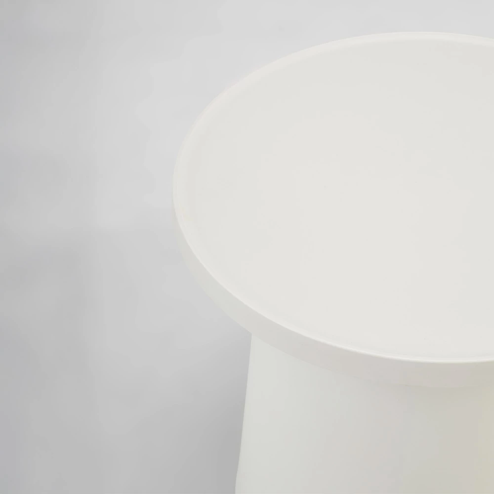 Tavolinë kafeje Domi, ngjyrë off white, 47x47x46cm