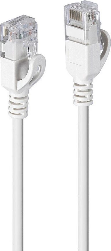 Kabllo rrjeti LINDY Cat6A Ultra Slim 1m, RJ-45, LSZH, gri