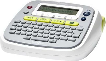 Printer etiketash, Brother P-Touch PT-D200BWVP, 203 dpi, termal transfer, me adapter dhe kuti e fortë, i bardhë/gri