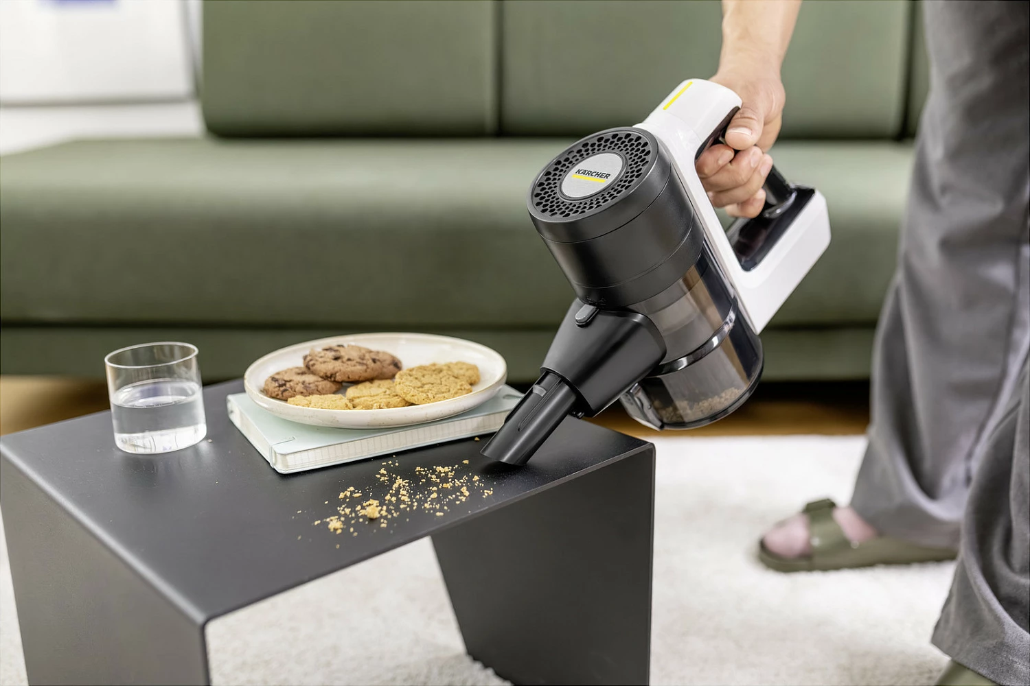 Fshesë me bateri Kärcher VCS 3 Nano Complete, HEPA, 0.6L, 50 min, e zezë