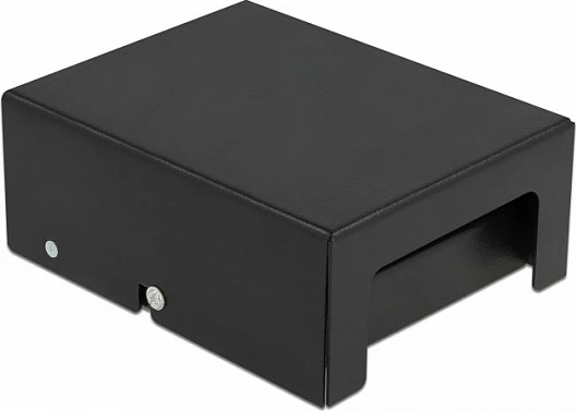 Patch panel DeLOCK Keystone 4-port, metal, montim mur/DIN rail, i zi