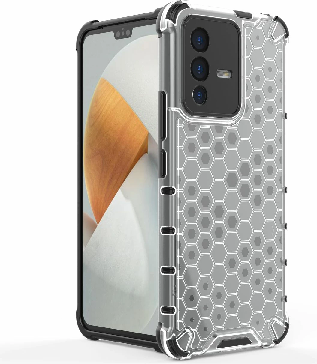 Mbështjellës Hurtel honeycomb për Vivo V23 5G, i zi