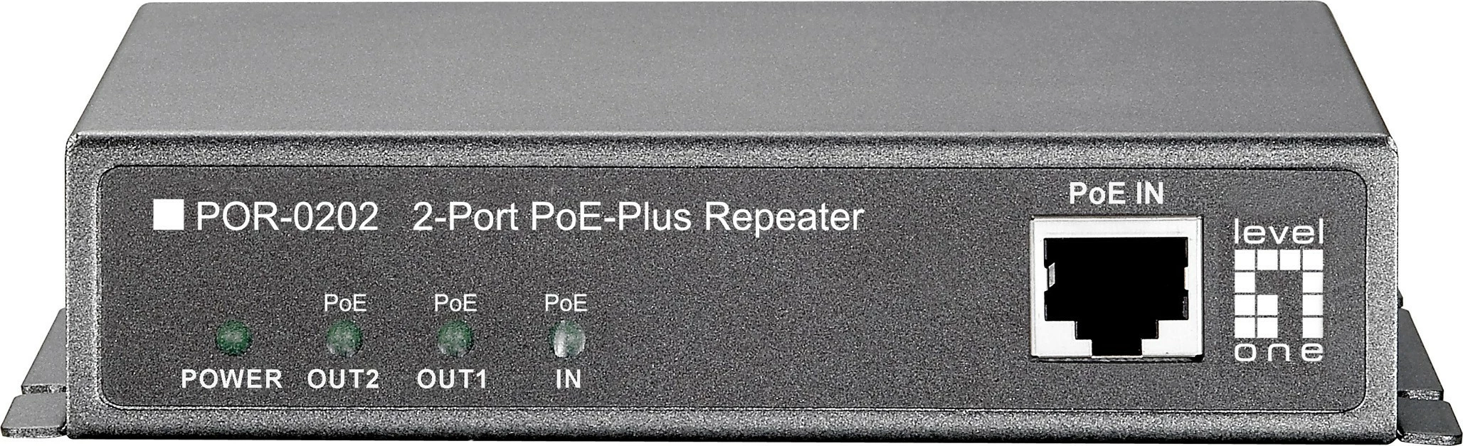 Repeater rrjeti LevelOne PoE, Cascadable, 2 dalje PoE, i zi