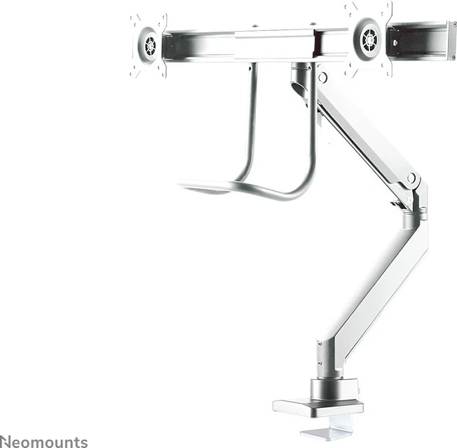 Mbajtëse tavoline për 2 monitorë Neomounts NM-D775DXWHITE, deri 32", VESA 75x75/100x100, e bardhë