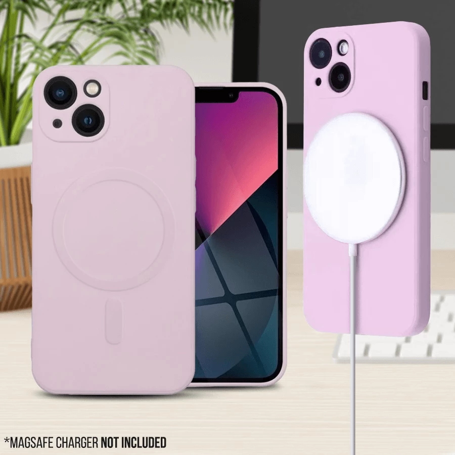 Mbështjellës ONASI 16075 MagSafe silikon mat për iPhone 13 Pro Max, rozë mat