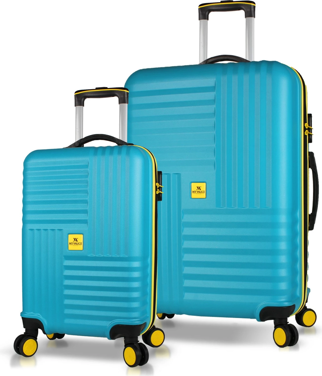 Set valixhesh (2 copë), ngjyrë turquoise, Zoozie Bags, 8371