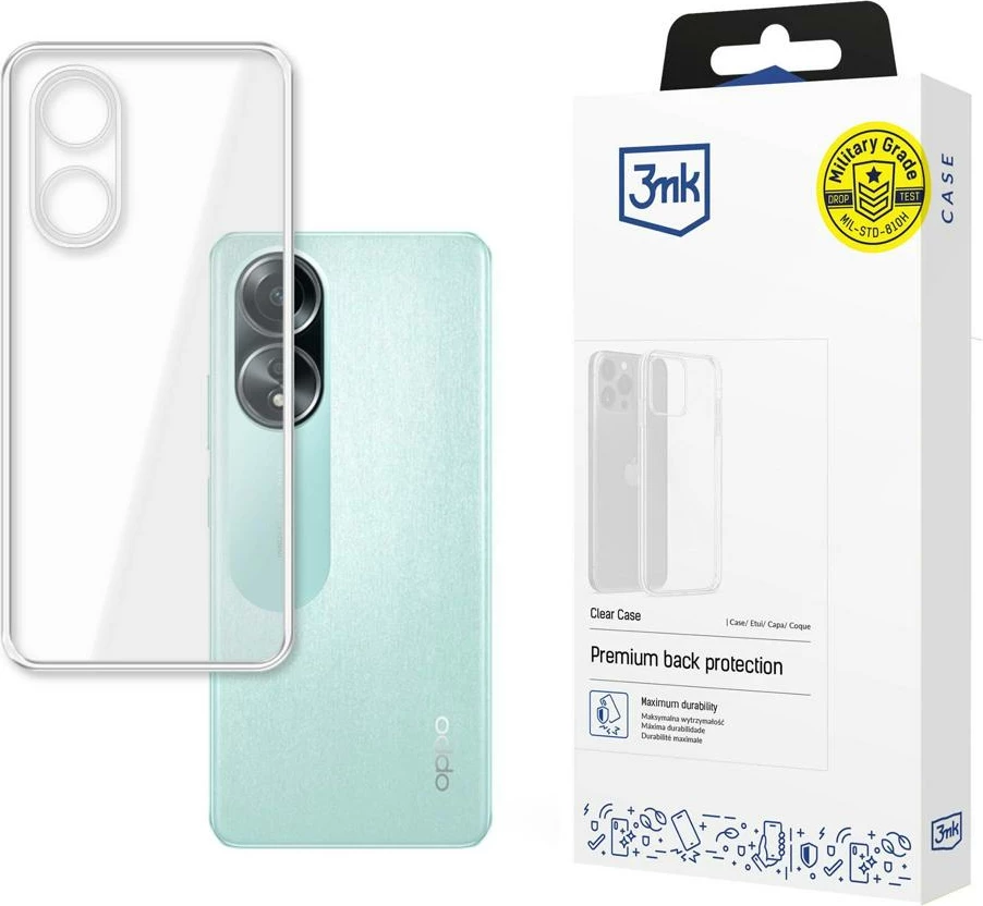 Mbështjellës 3mk Protection Clear Case për Oppo A58 4G, Transparent