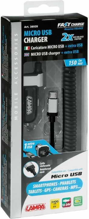 Mbushes Micro Usb 2400 Ma 12-24v