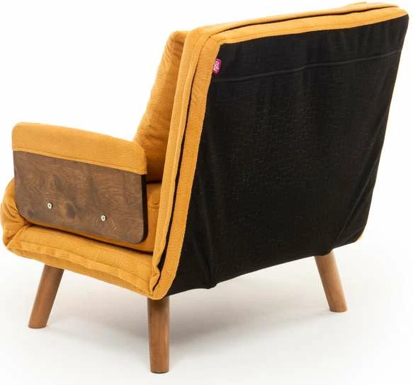 Krevate-karrige një vendës Cosmo, ngjyrë mustardë, Atelier del Sofa