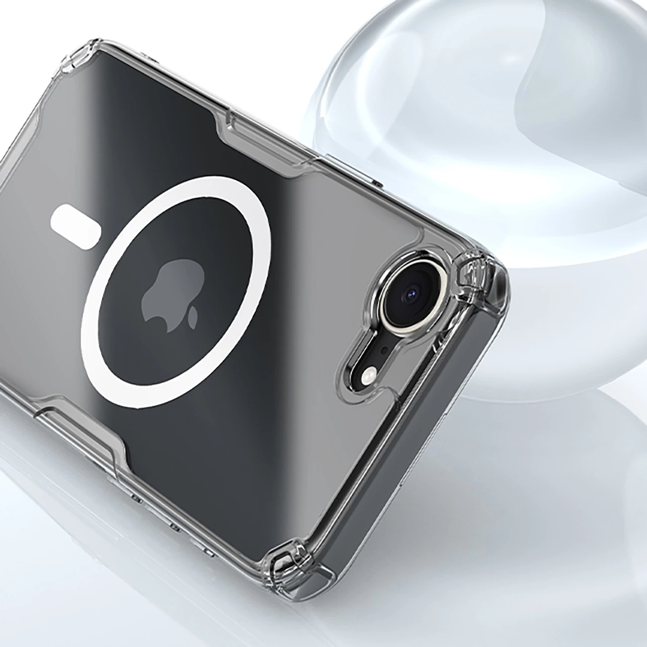 Mbështjellës Nillkin Nature Pro Magnetic për iPhone 16e, MagSafe, Transparent