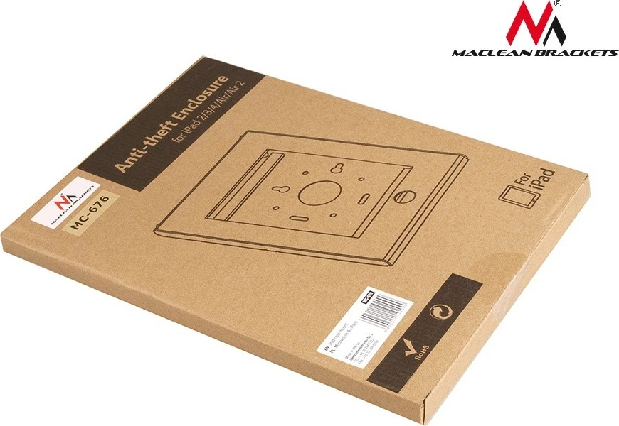 Mbajtës murale për iPad Maclean MC-676, universal, i bardhë