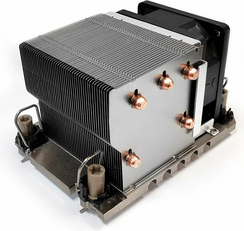 Ftohës ajri për CPU Inter-Tech N-11, heatpipe bakri, ventilator i zi