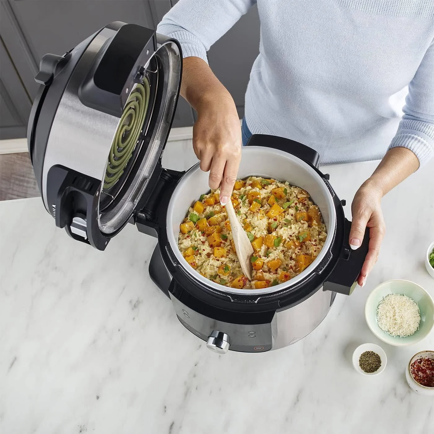 tenxhere multifunksionale Ninja Foodi MAX OL650EU 12-në-1 7.5L 1760W, çelik inox 3