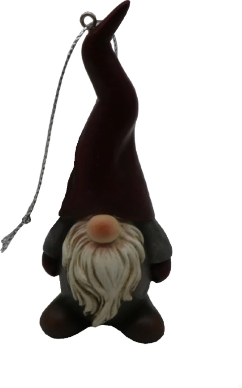 Stoli Krishtlindjesh elf, shumëngjyrësh, polirezine, 4x3x8cm