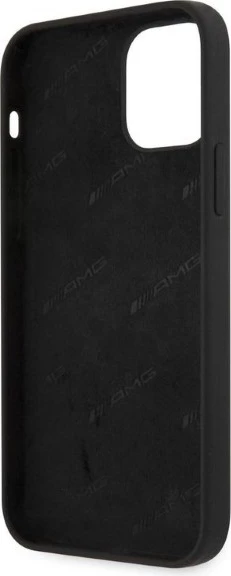 Mbështjellës Mercedes AMG Silicone Big Logo për iPhone 12 Pro Max, i zi