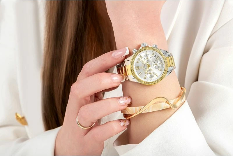 Orë dore femrash Giewont GW3670-B4, argjend dhe ar