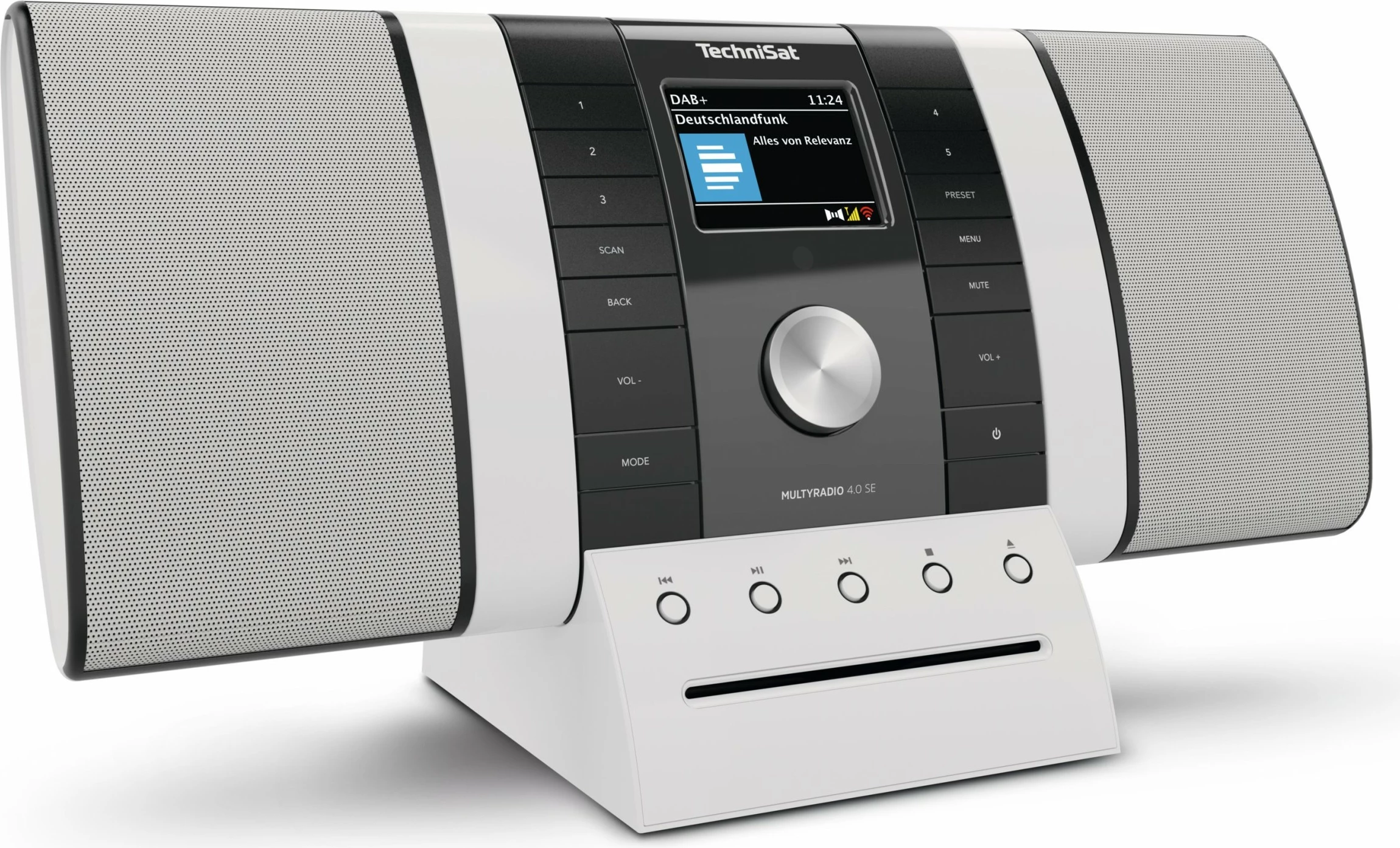 Radio multifunksionale TechniSat Multyradio 4.0 SE, zezë/bardhë