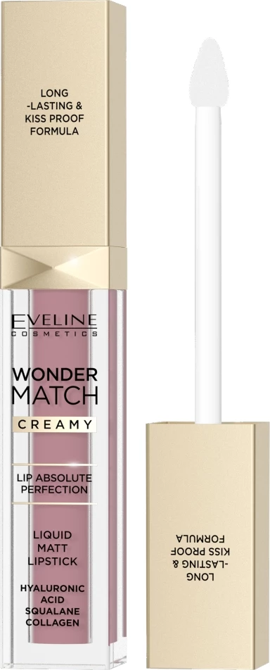 Buzëkuq liquid mat Eveline Cosmetics Wonder Match 11A Sweet Pink për femra 6.8ml