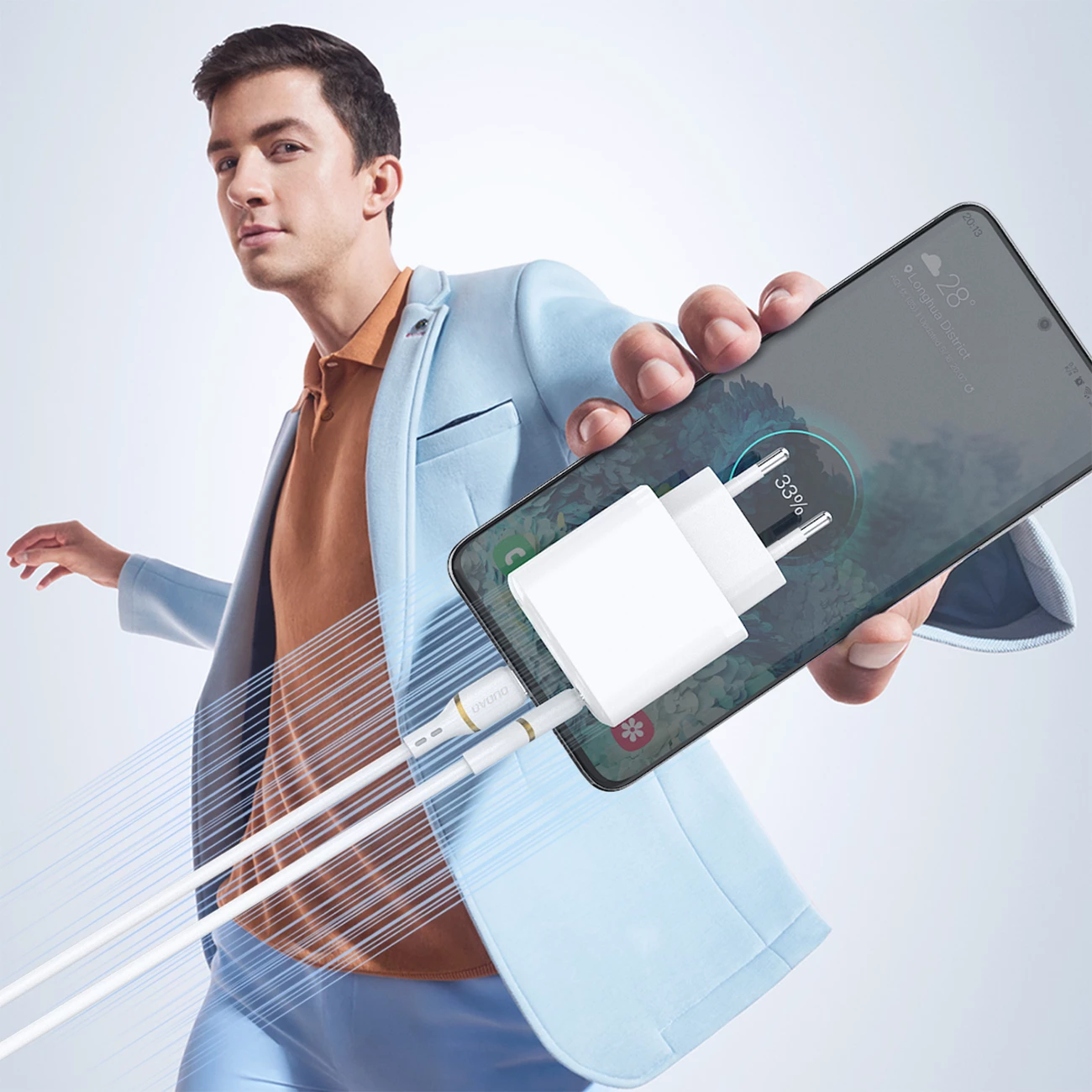 Kabllo karikimi dhe të dhënash, Dudao L25L, USB-A në Lightning, 1 m, 30 W, USB 2.0, silikon i butë, e bardhë