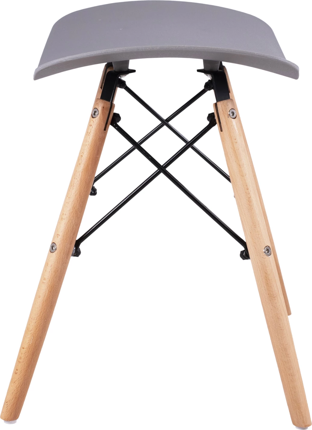 Karrige për bar me këmbë druri, Tonia FH0109.10, ngjyrë gri