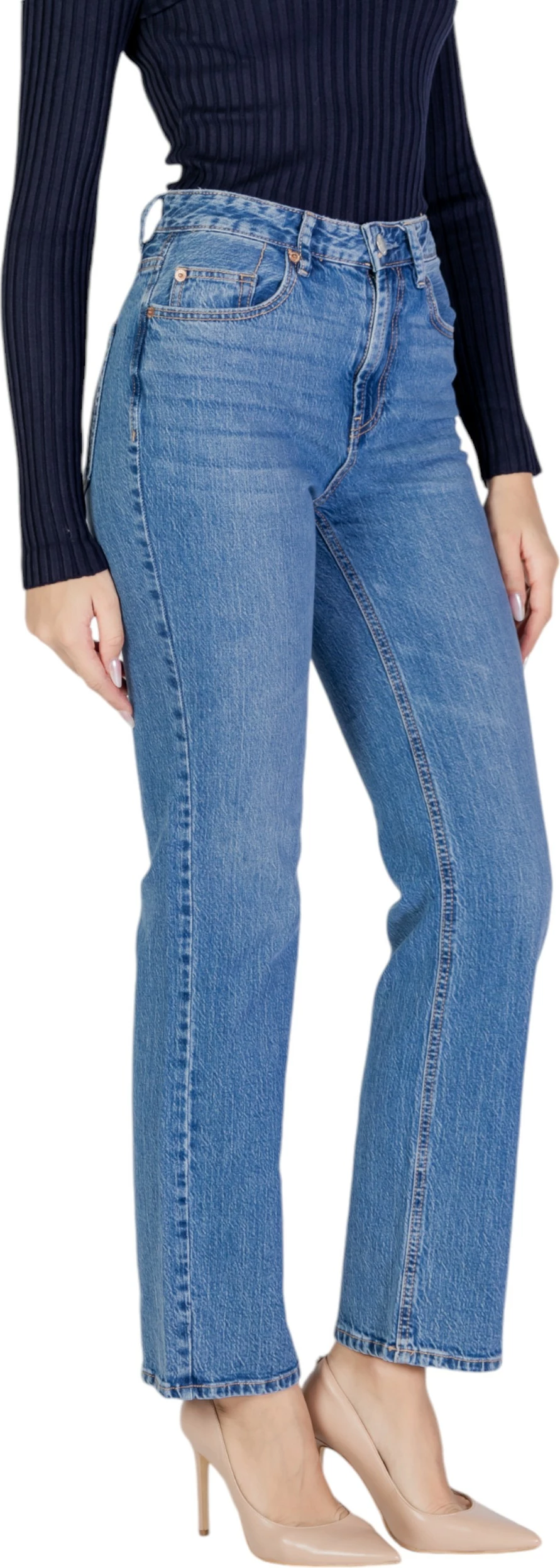 Xhinse për femra Vero Moda VMTESSA HR Straight LI3114, denim të çelëta [Madhësia: W25 L32]