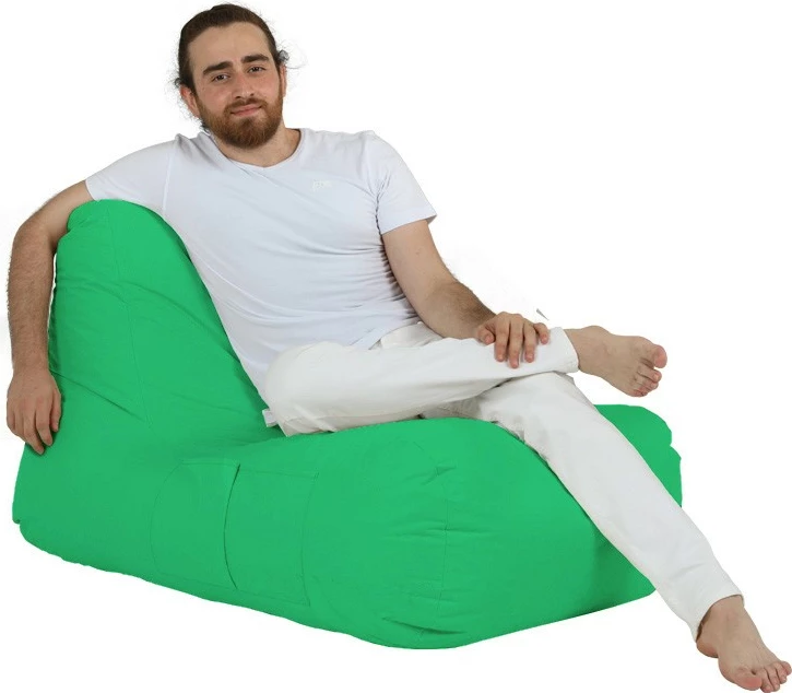 Qese ulëse për kopsht, ngjyrë e gjelbër, Atelier del Sofa, Trendy Comfort Bed Pouf