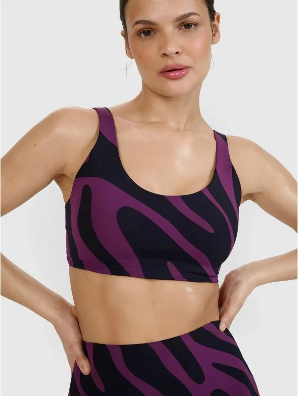 Bra sportiv për femra 4f, me print