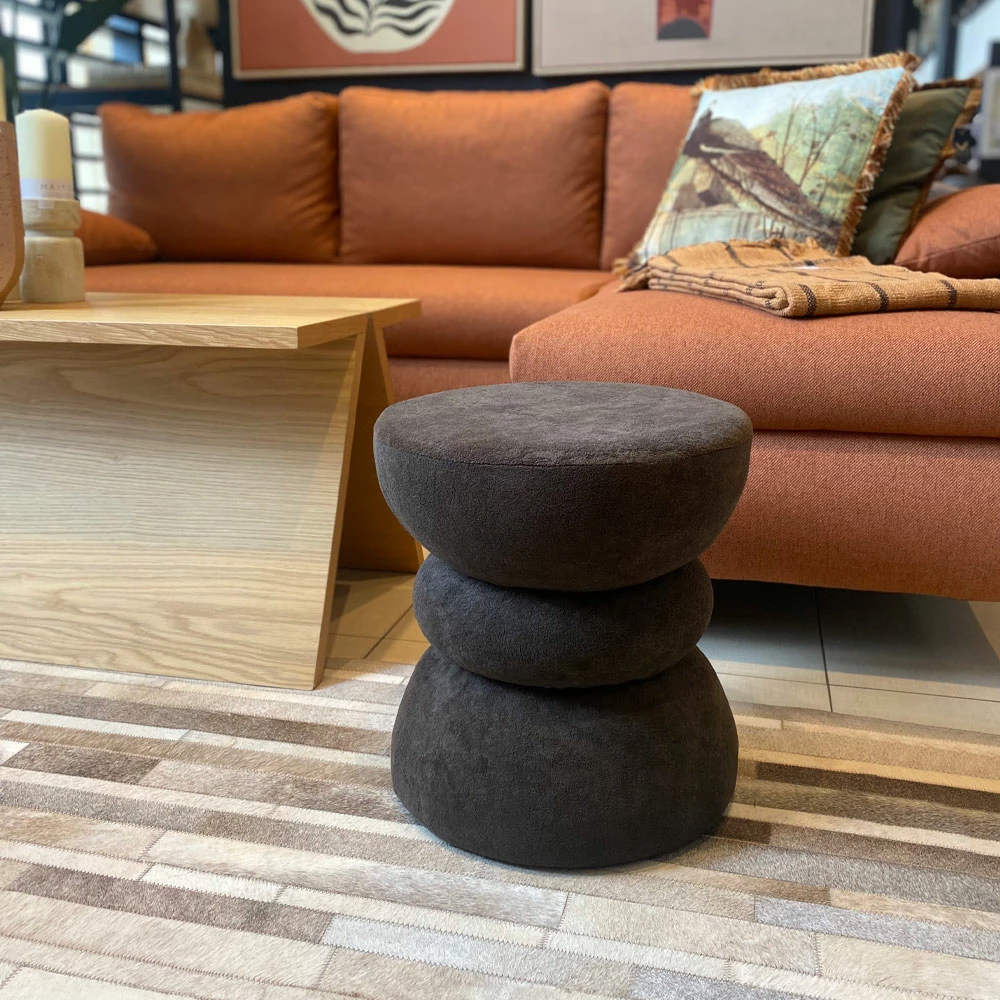 Tabure ROOK, ngjyrë gri e errët, 36x36x41 cm