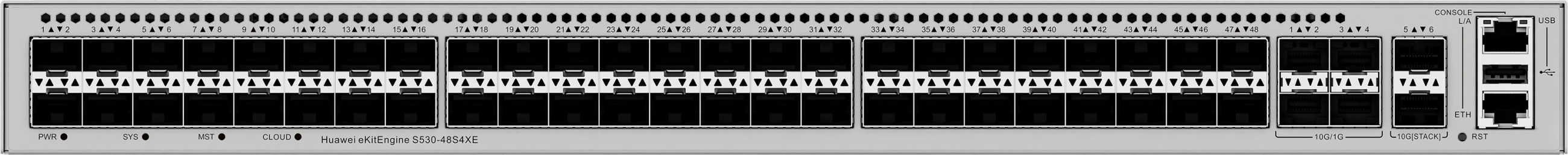 Switch HUAWEI eKit S530-48S4XE, Managed, L3, Rack 1U