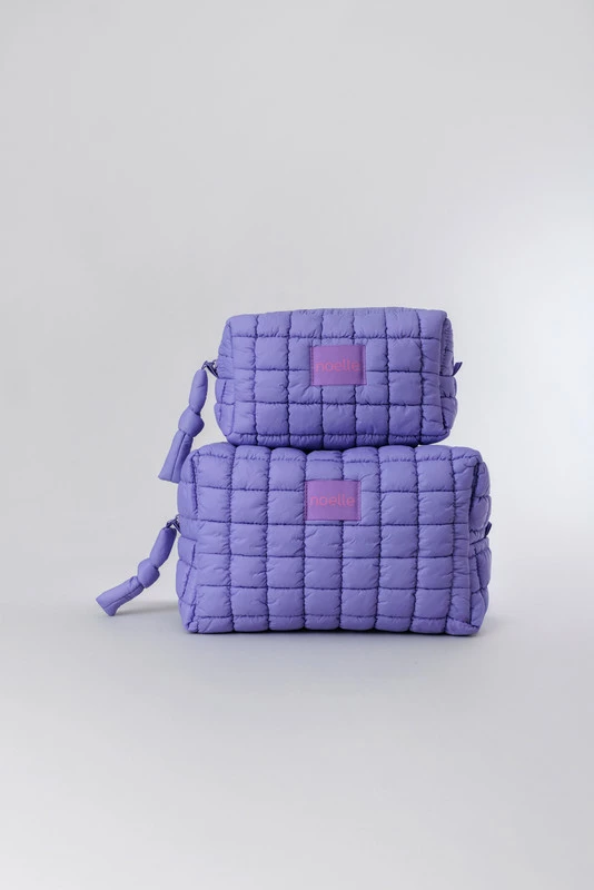 Noelle Cosmetic Bag Bubble Pouch Purple - big