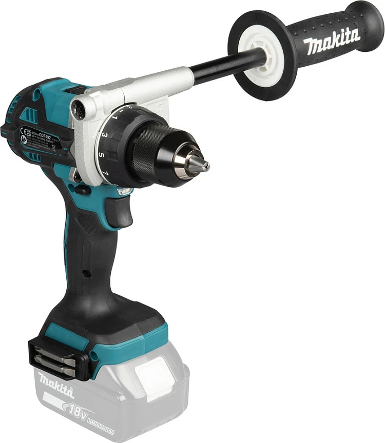 Bormashinë/vidhosëse me bateri Makita DDF492Z, 18V Li-Ion, brushless, mandrinë 13mm, blu/zezë