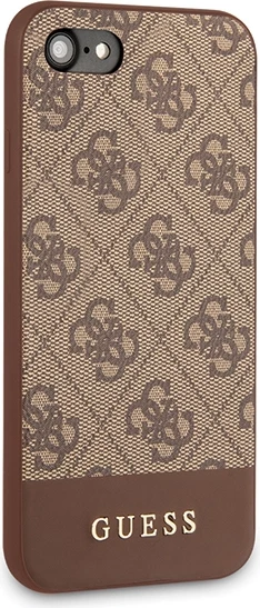 Mbështjellës Guess 4G Stripe për iPhone 7/8/SE 2020/SE 2022, Kafe