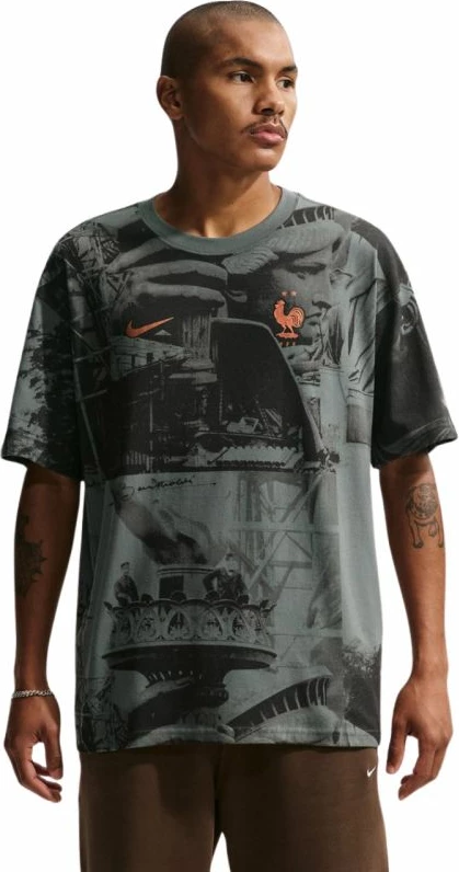 Maicë meshkuj Nike FFF Iron, gri