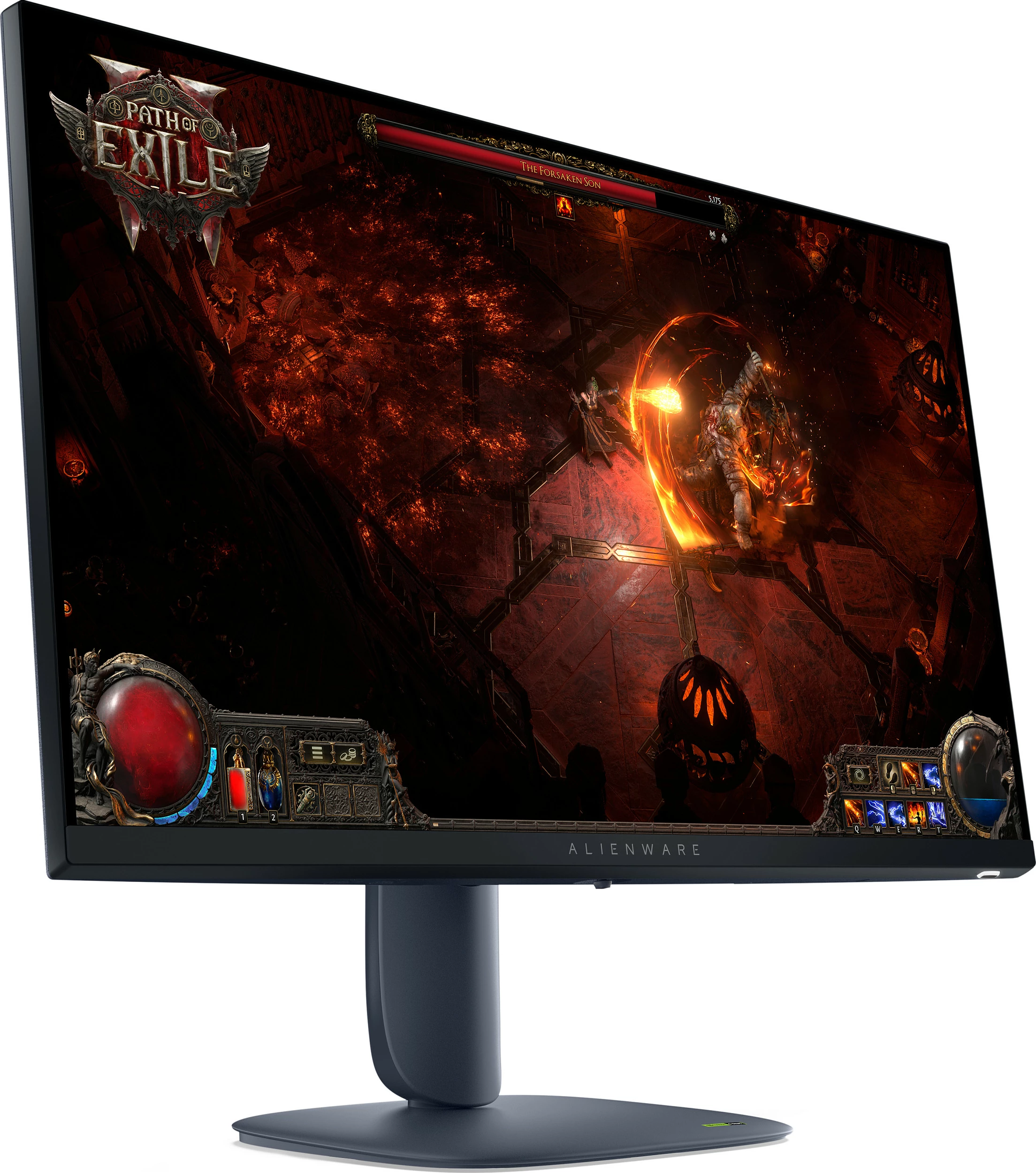 Monitor gaming Dell Alienware AW2725DM, 27", QHD 2560x1440, Fast IPS, FreeSync, i kaltër